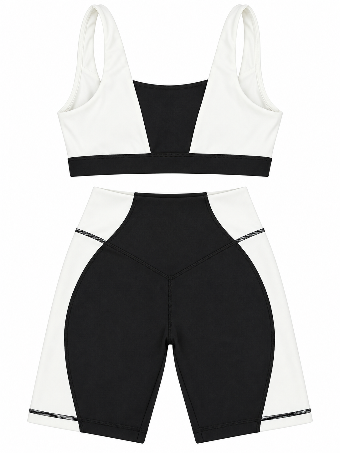 Women's Cross-Back Sports Bra & Shorts Set