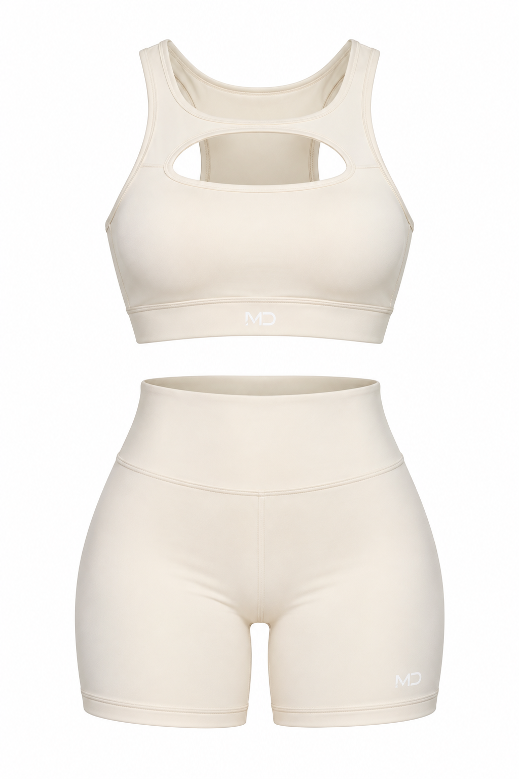 WBS-NY-001 Women's Cross-Back Sports Bra & Shorts Set
