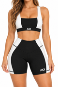 Women's Cross-Back Sports Bra & Shorts Set