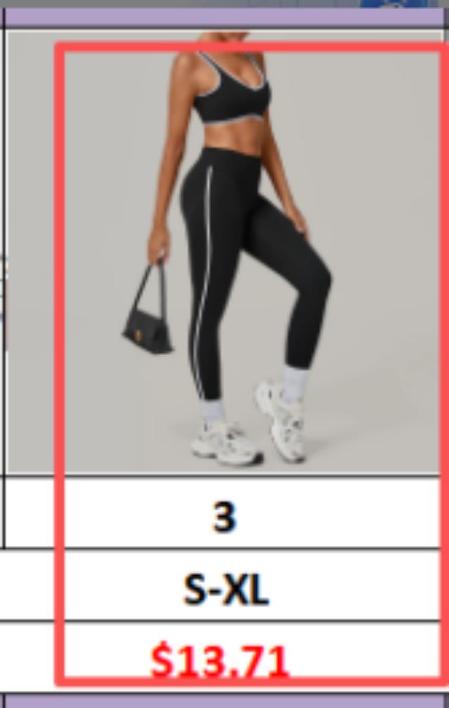 WBLS-NY-002 Women’s sports bra and leggings set.