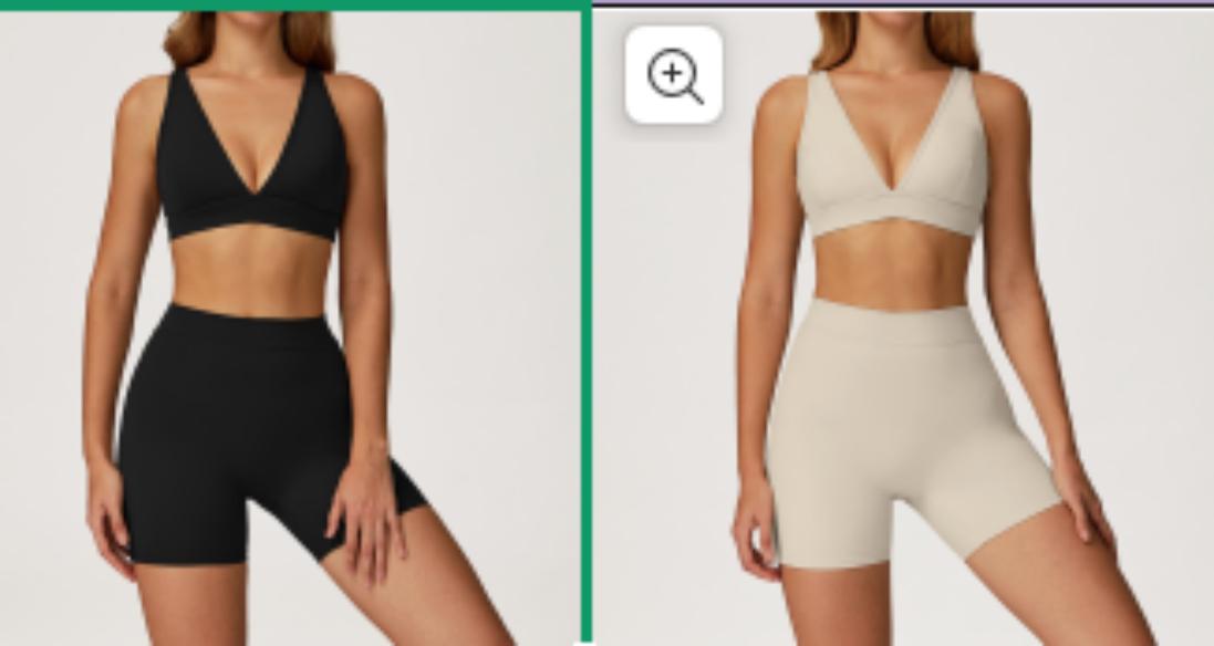 WTS-NY-002 Women’s sports bra and shorts set