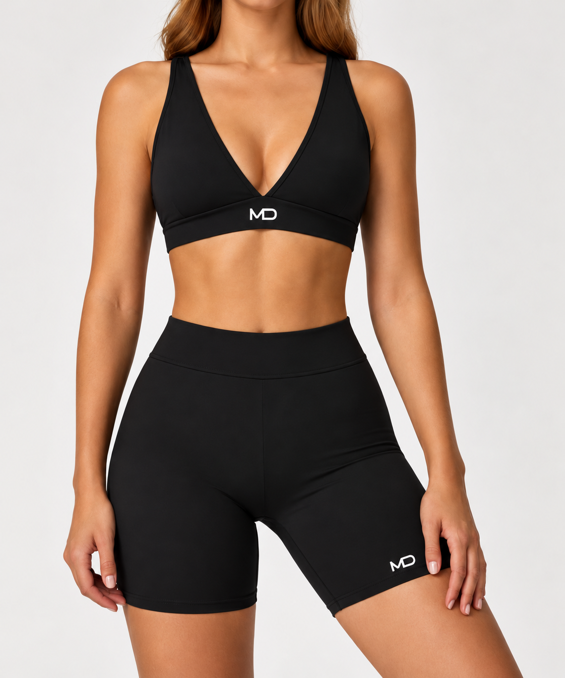 Women’s sports bra and shorts set