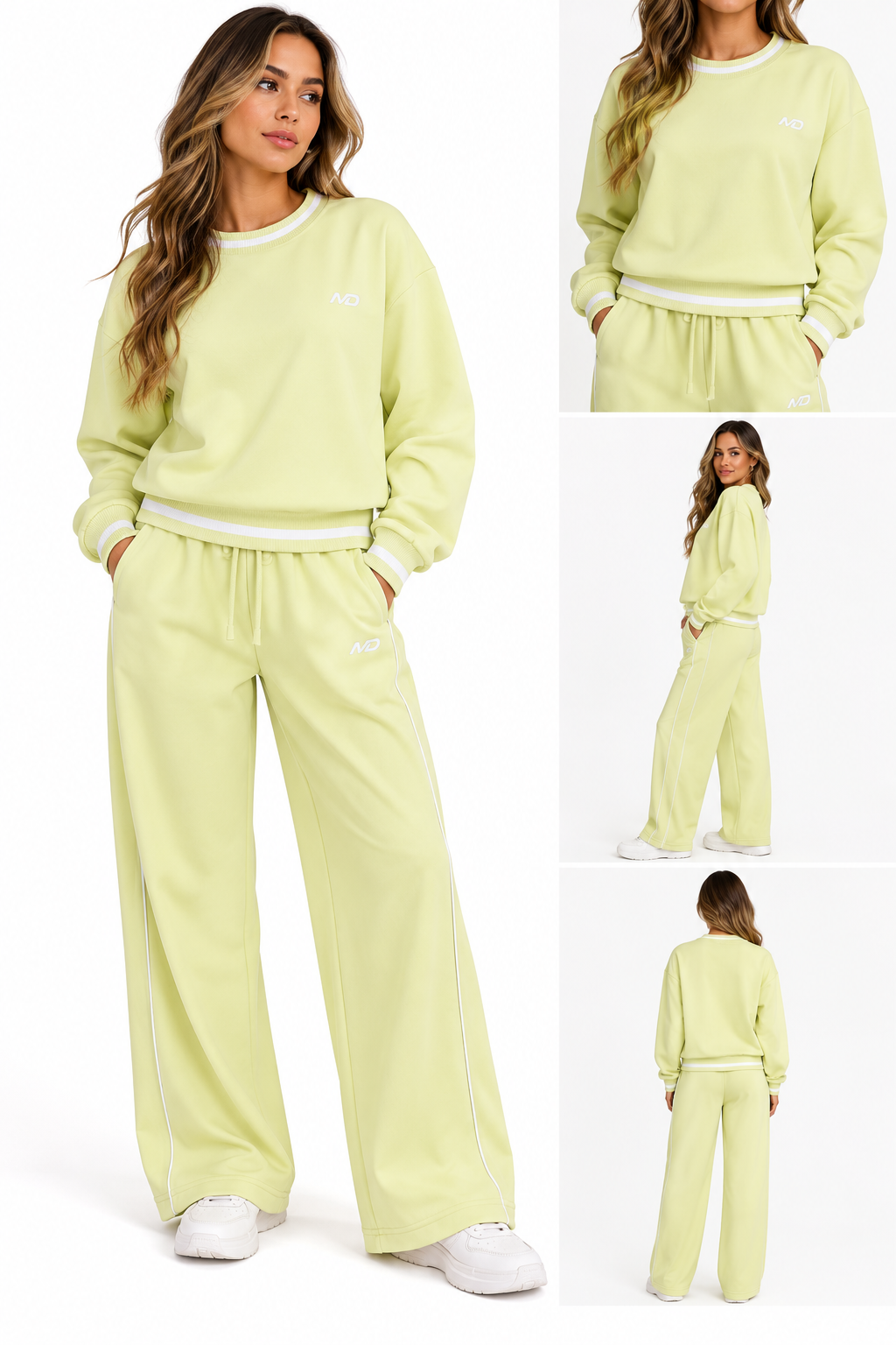 WTPSP-CO-001 Women's Relaxed Fit Sweatshirt & Jogger Pants Set